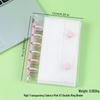 A6A7A8m5 Star Double Buckle Transparent PVC Soft Shell 6-Hole Metal Clip Planner Album Book Cover