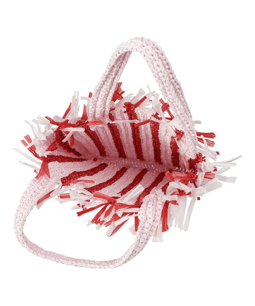 Sunday Fruit Market Beach Stripe Bag Pink
