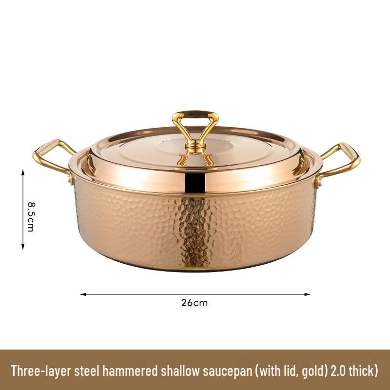 

Високоякісний вок-каструля з нержавіючої сталі Інь-Ян для індукції та газу