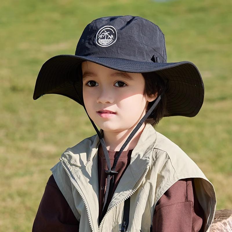 Children'S Uv Protection Bucket Hat Fashion Outdoor Hiking Hat Baby Sun Protection Sunshade Basin Hat