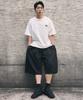 Beokeuldaun Comfort One-Pleat Long Wide Bermuda Sweatpants (Black)