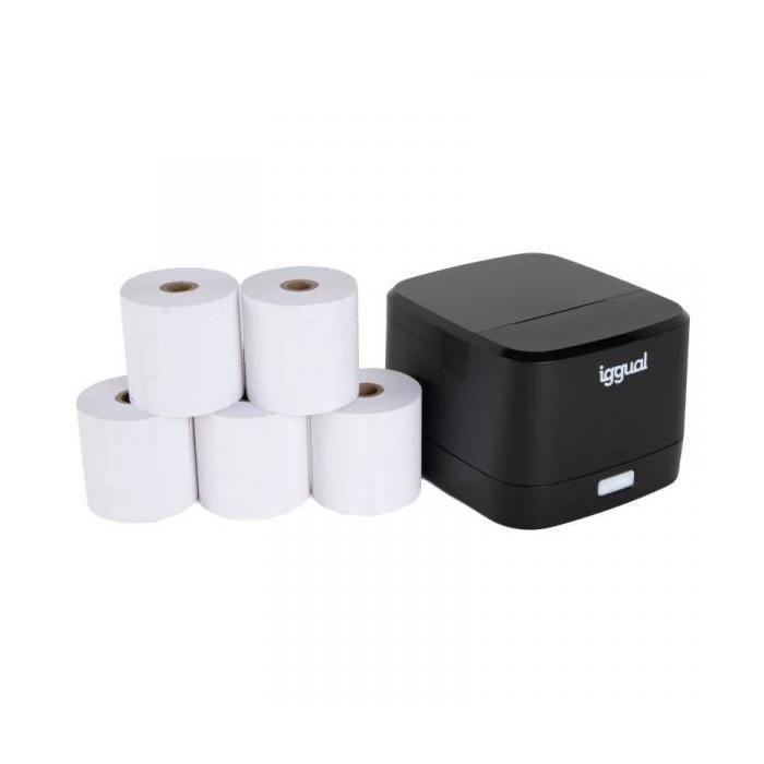 Kit Imprimante Thermique Iggual TP EASY 58 + 5 Rouleaux