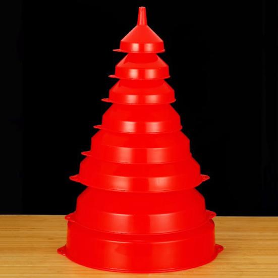 Plastic Funnel Set Food-Grade Large Mouth Liquid Transfer Funnels Oil Wine Pouring Funnels Kitchen