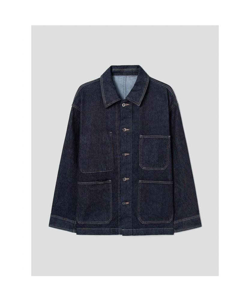 Shift.G Mallet Denim Coverall Jacket Navy