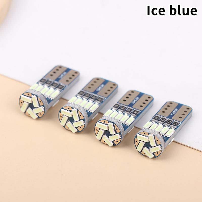 4Pcs T10 W5W Led 194 Canbus Bulb 4014/15Smd 12V Car Interior Reading Lamp Clearance Lights License Plate Bulbs Dome Signal