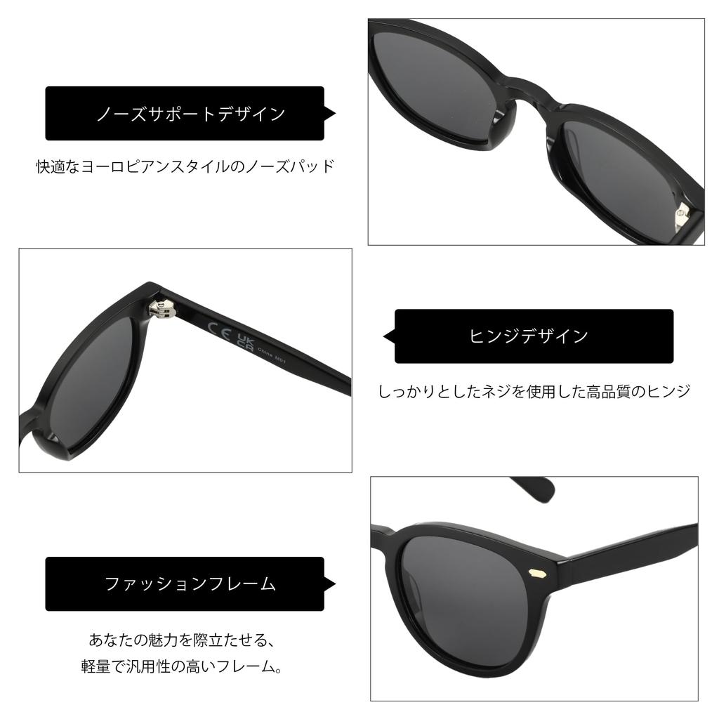 ZENOTTIC Polarized Sunglasses for Men and UV Handmade Acetate Frame Women, Round, Protection,