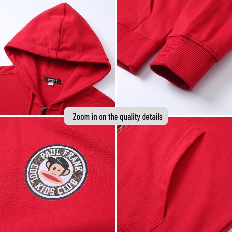 Paul Frank Men's Hooded Zip-Up Sweatshirt Jacket