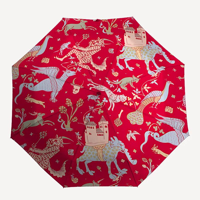 

1pc Mythical Creatures Fashionable Automatic Opening/Closing Folding Umbrella with 8 Bones, Windproof Portable, Daily Use297