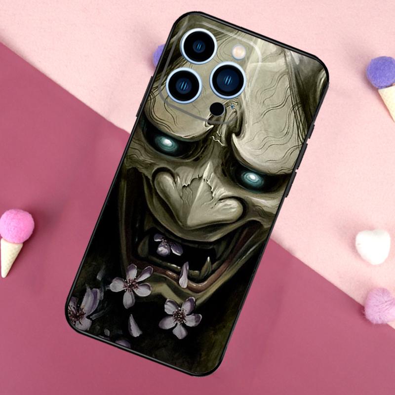 Oni Hannya Mask Phone Case For iPhone 17 Pro Max 17 Air 16E 13 12 Mini 14 15 Plus 11 16 Pro Max Back Cover