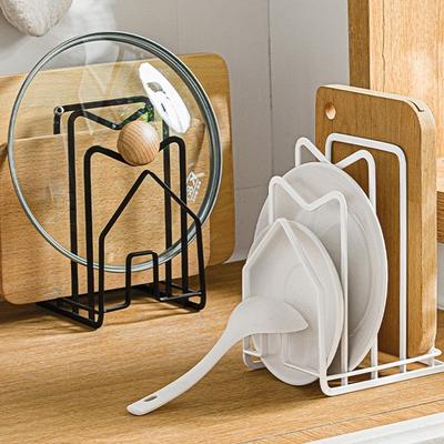 Multilayer Cutting Board Rack Metal Space Saving Cutting Board Rack Shelf Stable Pots Pan Lids Rack Restaurant Home Kitchen