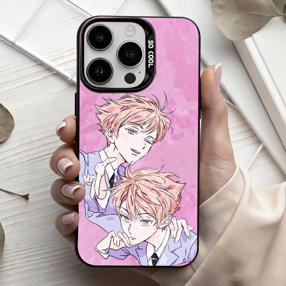 O-Ouran High School host Club  Phone Case For iPhone17,16,15,14,13,12,11 Plus,Pro Max Candy Silver Plated Inside Cover