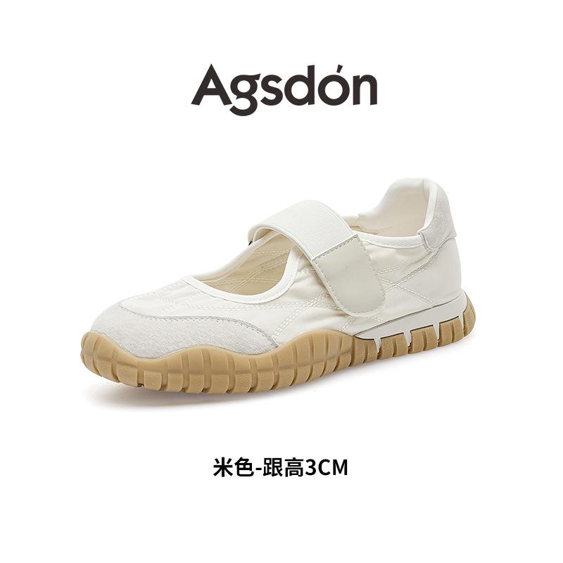 Strictly selected Augustine sports Mary Jane shoes women's 2025 new summer hollow thick-soled flat-soled Velcro sandals