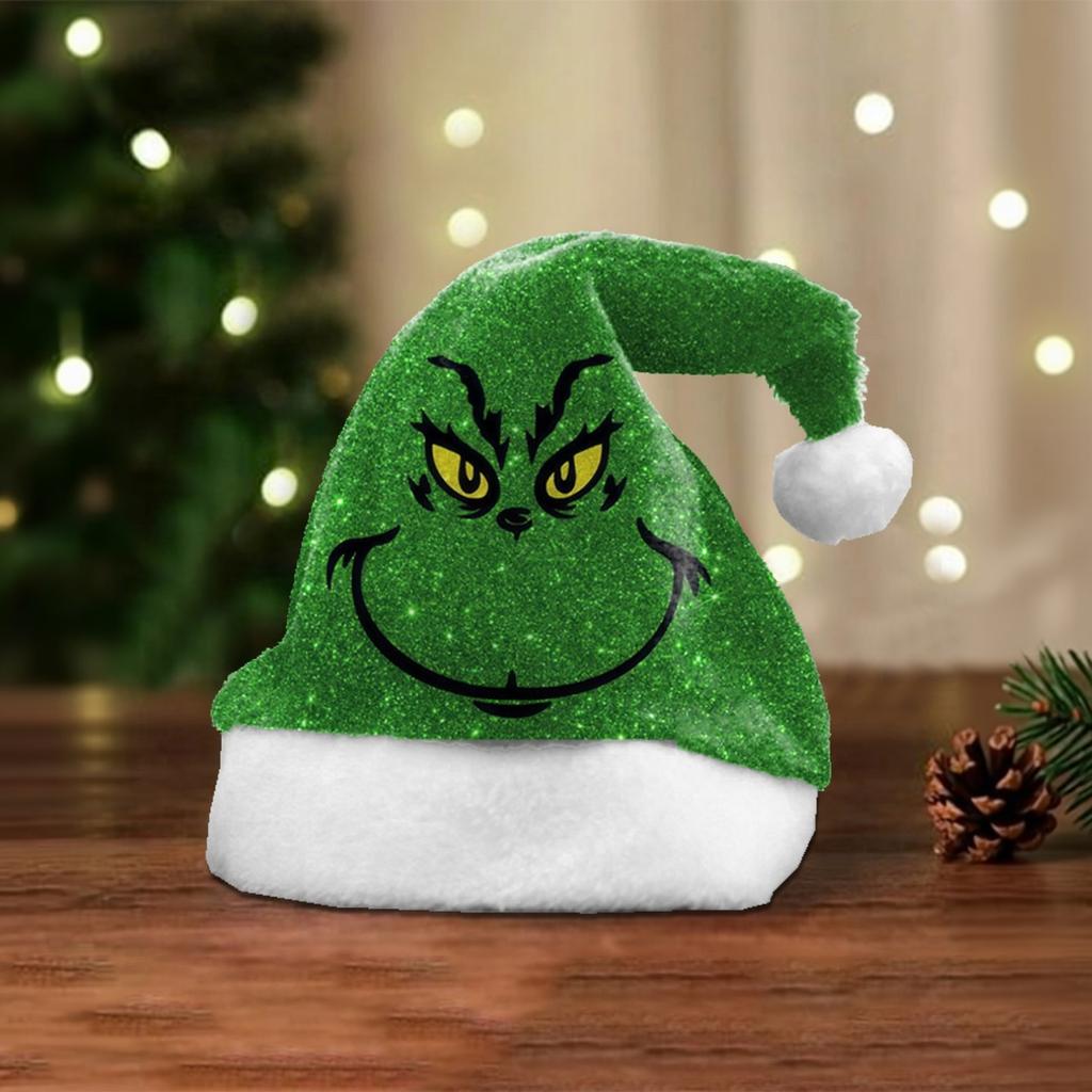 Plüsch-Weihnachtsmannmütze für die Feierparty Winter-Kostümzubehör