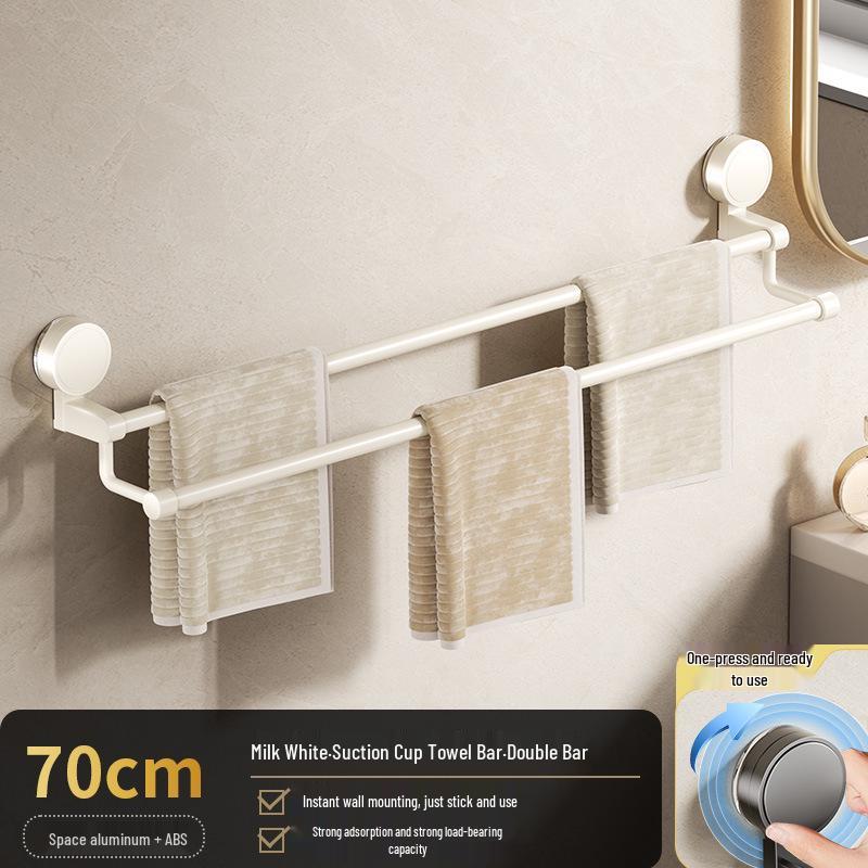 Bohrfreier Saugknopf-Handtuchhalter & Wandregal für Badezimmer