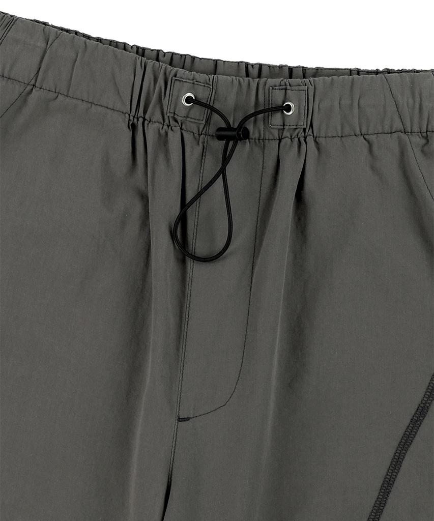 MAHAGRID Cover Stitch Parachute Pant Black(Mg2Esmpa11A)
