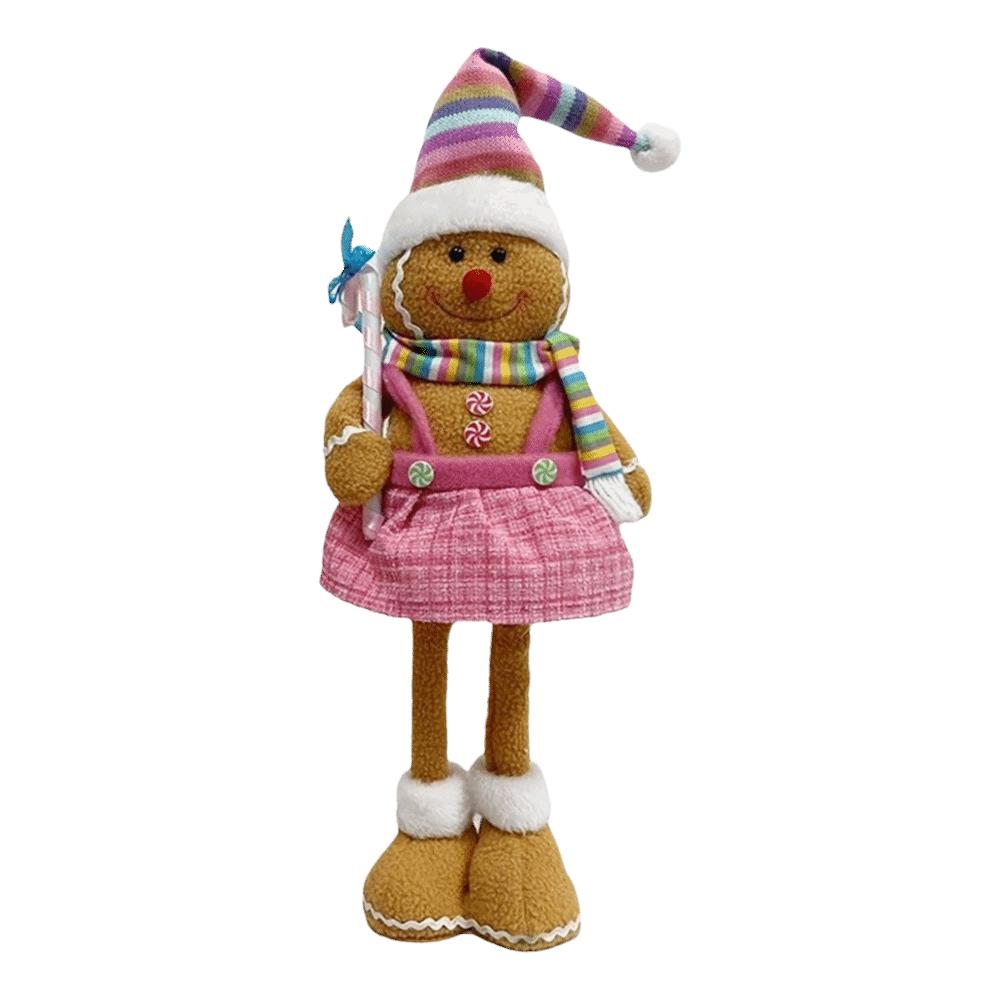 Plush Material Gingerbread Man Plush Ornament Biscuit Man Christmas Decor  Window Display