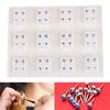 12 Pairs Medical Earrings Piercing Tool Ear Stud Surgical Steel Earrings Jewelry
