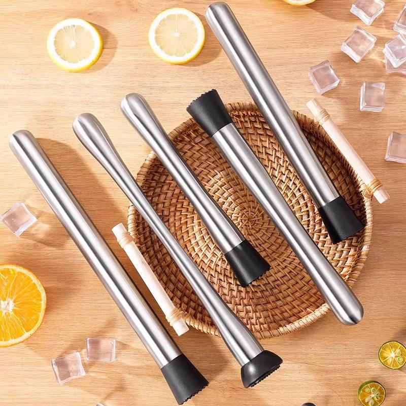 Nerezové kladívko na drcený led Multifunkční nanukové tyčinky Koktejlové míchátko Ovoce Citron Muddle Barové náčiní