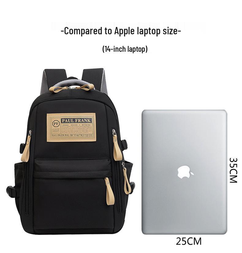 Trend Nylon Backpack for High School Students - Large Capacity Unisex Campus Bag, One Piece Design