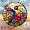 2D Flat Acrylic Colorful Hummingbird Ornamen, Nurseries, Vintage Home Decor Wall for Bar Kitchen,Home Decor for Living Room or Office