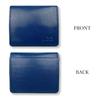 Lee Colors Luxury Italian Leather Coin Real Leather [8 Available] Box-Shaped Case, (0520512) (Navy)