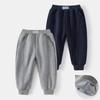 Kids Boys Fleece Lined Jogger Pants Casual Sports Sweatpants Warm Elastic Cuff Long Trousers for Autumn and Winter