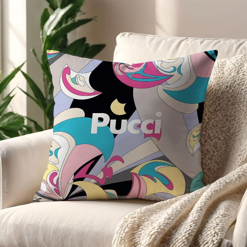 E-Emilio F-fashion P-Pucci cushion cover For Pillow Sofa Printing Decoration Room Home Office Coffee Shop Car Nordic Simplicity