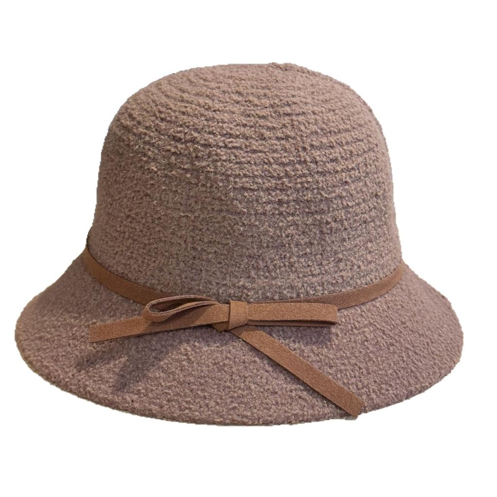 New Style Fisherman Hat Women's Fisherman Hat Autumn and Winter Korean Version Warm Knitted Cashmere Hat Temperament and Face Small Basin Hat