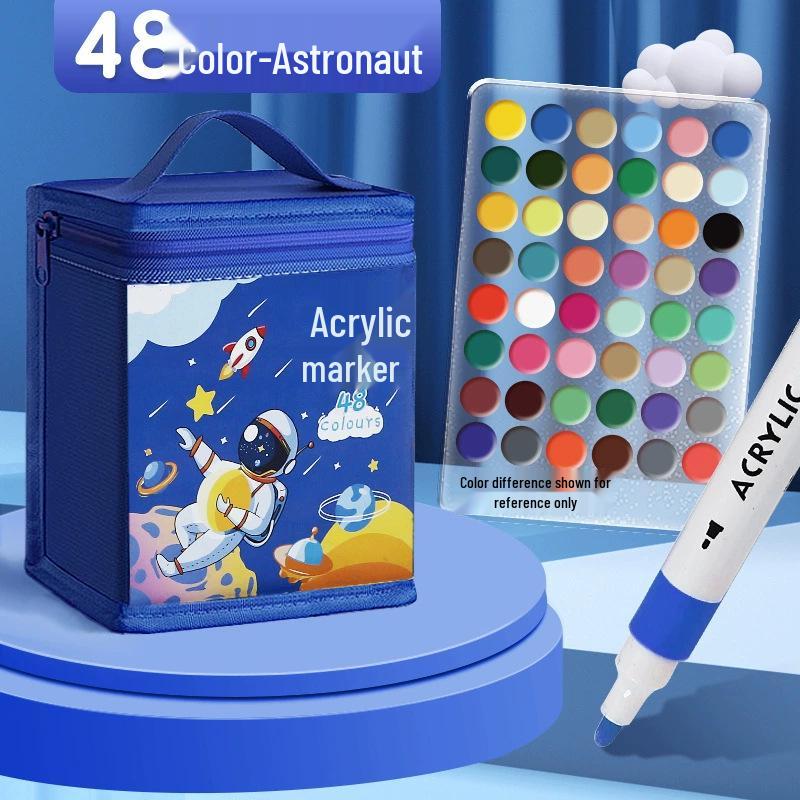 Acrylic Marker - Washable, Non-Bleed, Quick-Drying, Layerable, Waterproof Pen for Art & School.