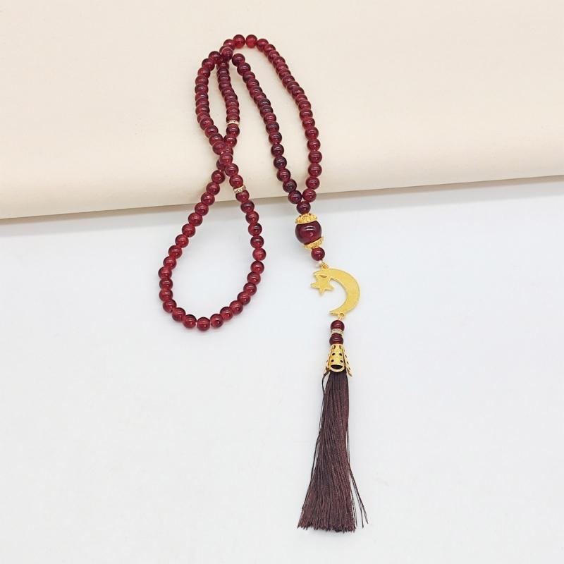 Delicate Rosary Beads Islamic Bracelet Religious Amulet 99 Count Tasbih