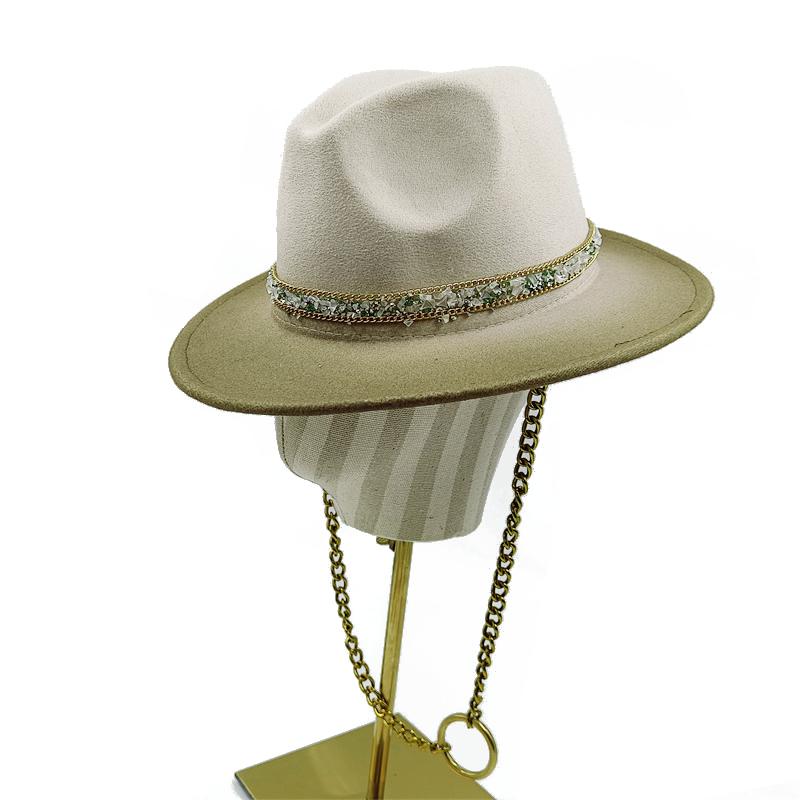 Handmade Customization Fedora White Punk Style Latest Colors Super Cool 2023 Fashion Spring Unisex Jazz Hat Fedora Various Hats 56-58cm