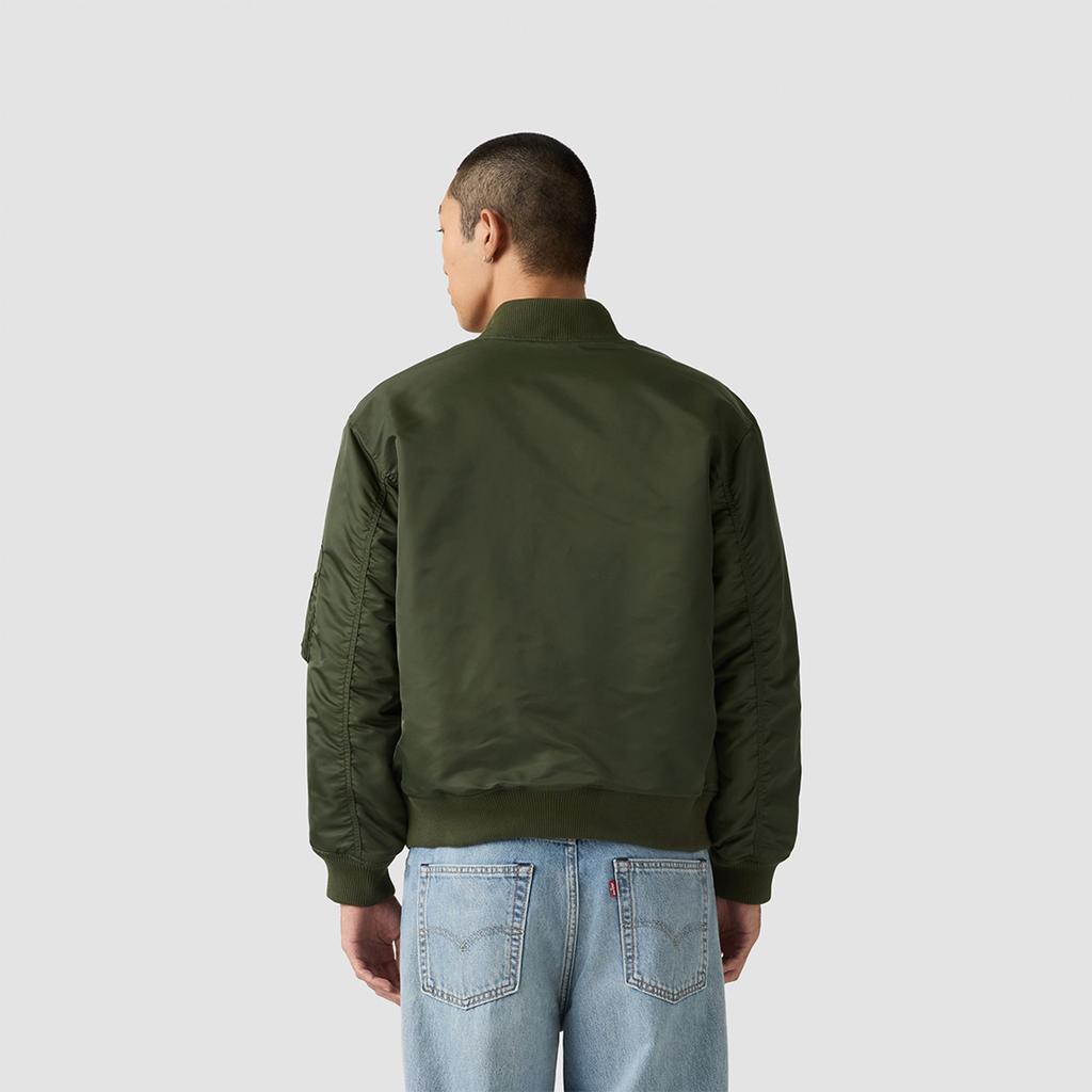 Levis Military Green Vintage Loose Comfortable Warm Fashionable Trendy Pilot Quilted Jacket Unisex jackets 005AL-0001