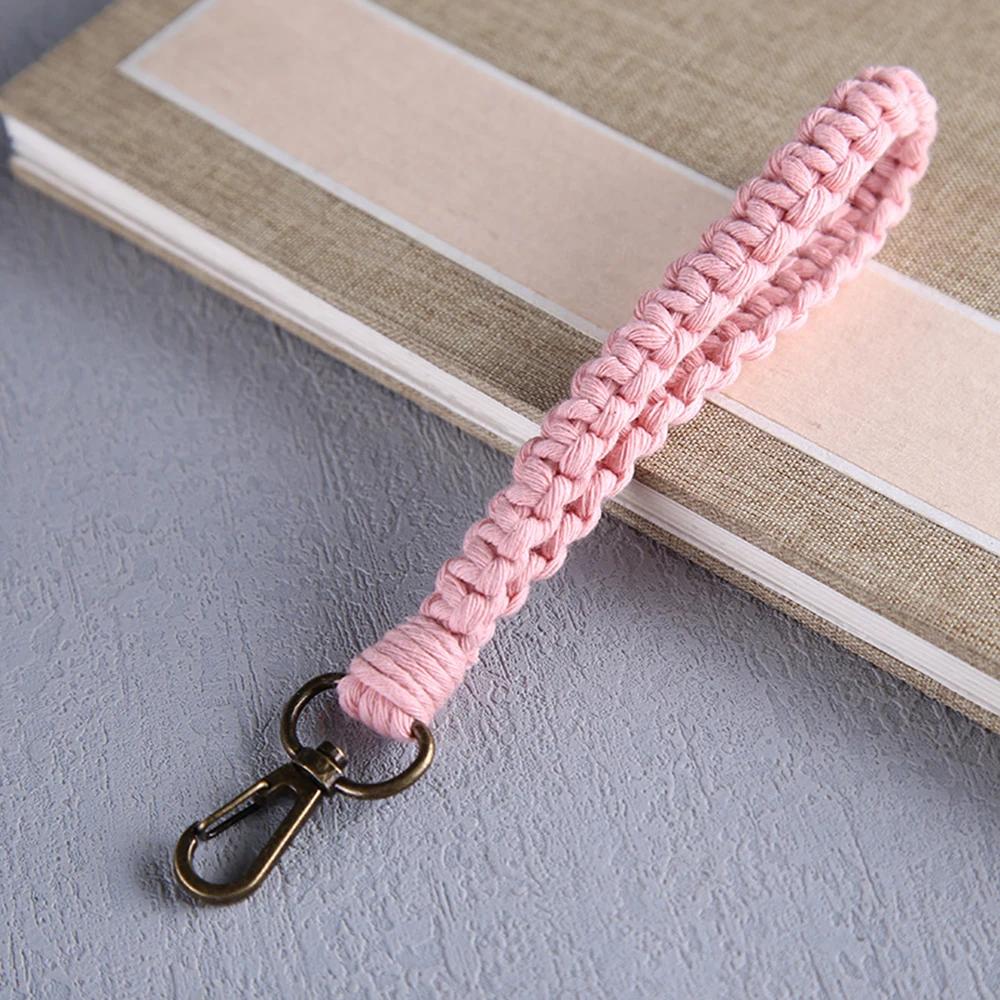 Neuer Vintage Twist Baumwollseil Schlüsselanhänger Damen Temperament Auto Tasche Schlüsselring Geflochtener Schlüsselanhänger Für Damen Schmuck Geschenk 2022