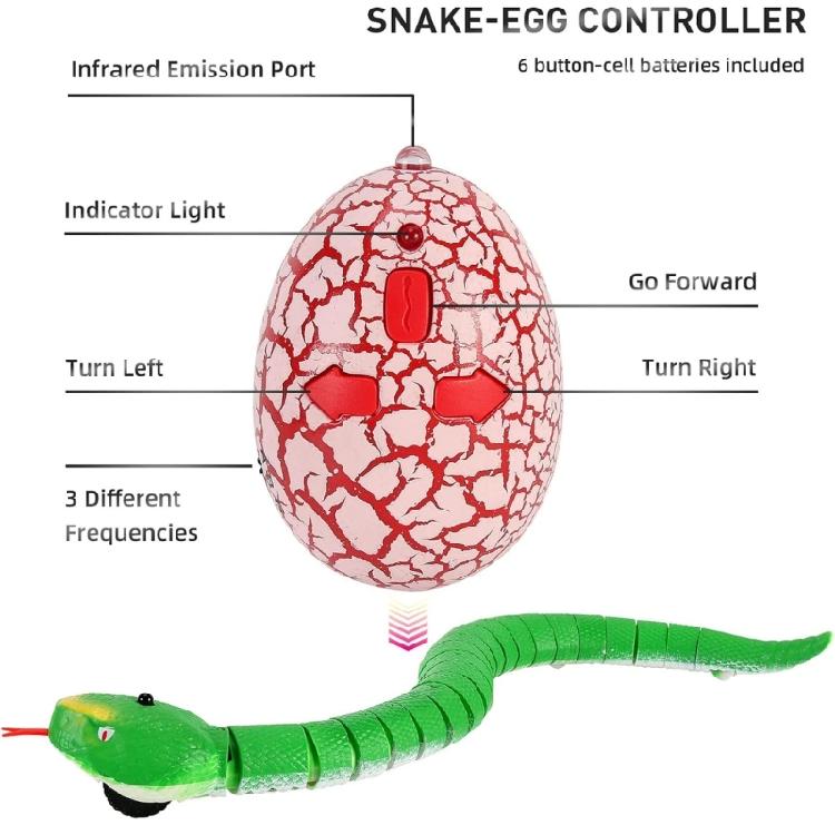 Programmable Robotic Rattle Snake Toy With Smooth Crawling Action And Not Toxic Materials Party Favor Gift