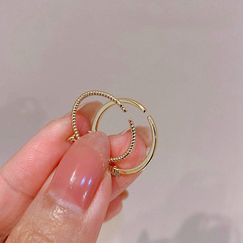 Niche Design Stackable Heart Ring Set: 2-Piece Open Index Finger Rings - Exquisite Korean Fashion for Women