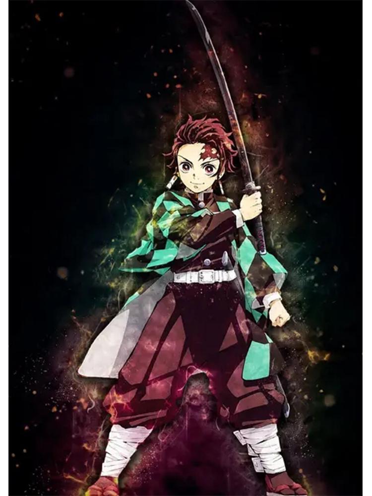 Japanese Anime Devil Killer Painting Wall Art 5DDIY Diamond Painting Poster Home Decoration Modern Living Room Anime Pictures