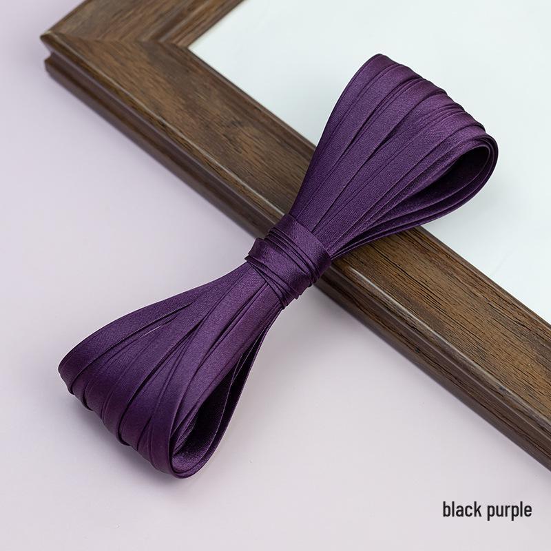 Hengmeihe Satin Cheongsam Paspelband - 0,6 cm Bügelfreie Saumeinfassung für Bekleidungszubehör