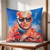 Cool DJ SSnake Cushion Cover Natural Linen Organic Fabric DoubleSided Printing Couch Pillow Covers Home Decor