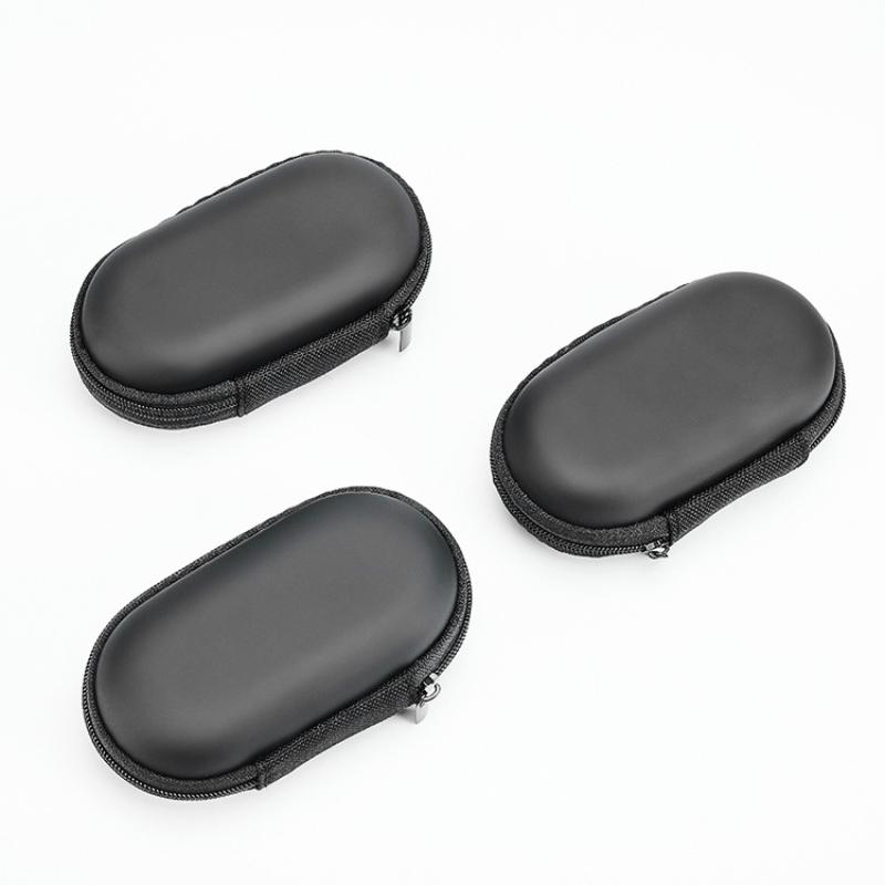 Portable Hard Shell Earphone Case Shockproof Waterproof Headphone Storage Bag With Zipper Universal Carrying Pouch For In-Ear