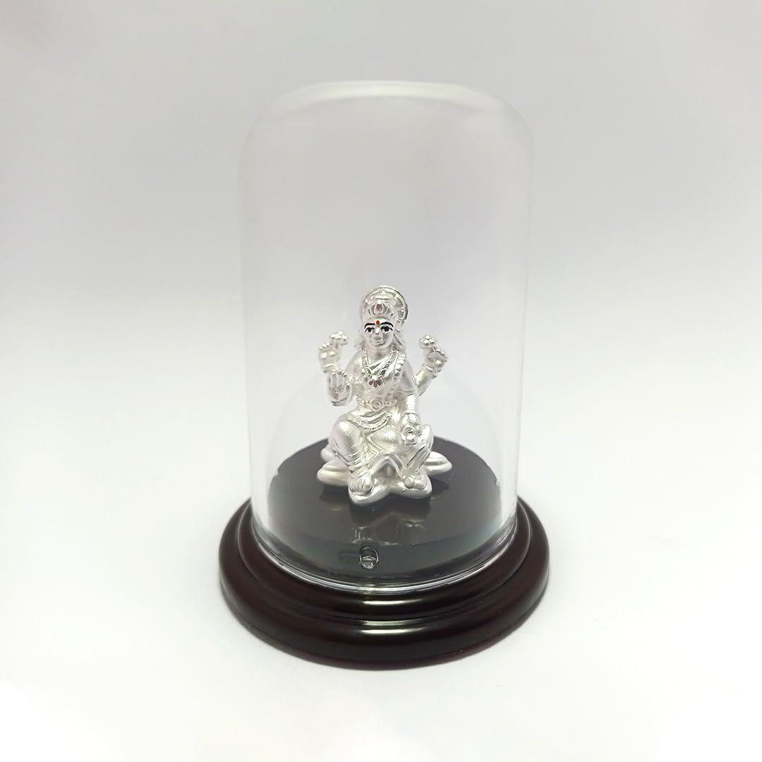 

Pure Silver Idol with Base for Pooja/Gift Item/Murti for Puja Room/Gift for Wedding & House Warming Ceremony