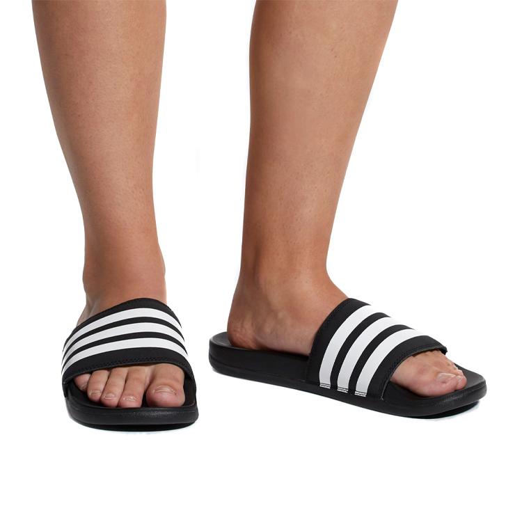 Adidas Duramo Slide Svart Unisex Sandaler Hvit G15890