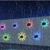 Solar-Wandleuchte RGB-Farbe/Warmweiß Schattenlampe Außen Dekoration Dämmerung bis Morgengrauen für Zaun, Haustür, Hinterhof