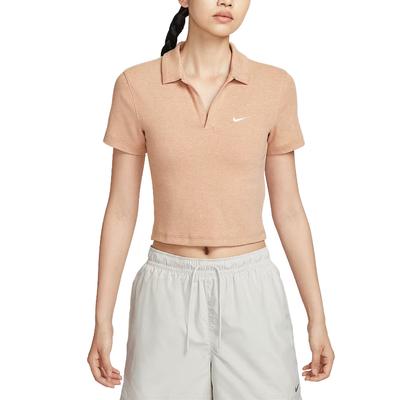 Sportswear Essentials Series SS25 Comfortable Fashionable Simple Versatile Short Sleeve Polo Shirt Women Tops DV7885-688