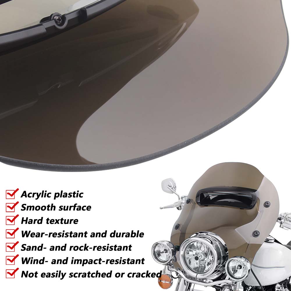Motorcycle Brown Windshield/Windscreens/Wind Deflectors Kit Plastic Accessory Fit For Harley Road King Special FLHRXS 2021- 2025