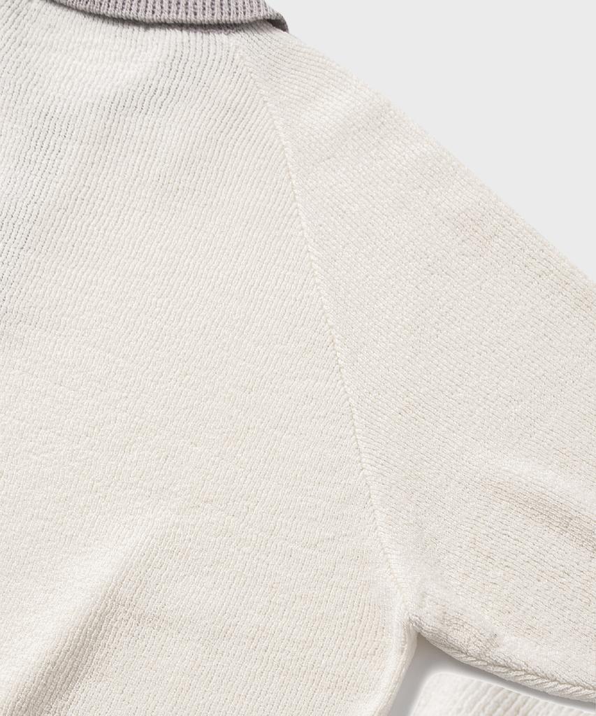 NONBLANK Raglan Half Sleeve Collar Knit_Ivory