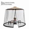 Outdoor Patio Umbrella Screen Mosquito Netting for Patio Porch   Water Pipe Mosquito Net for 7 11ft Umbrellas Patio