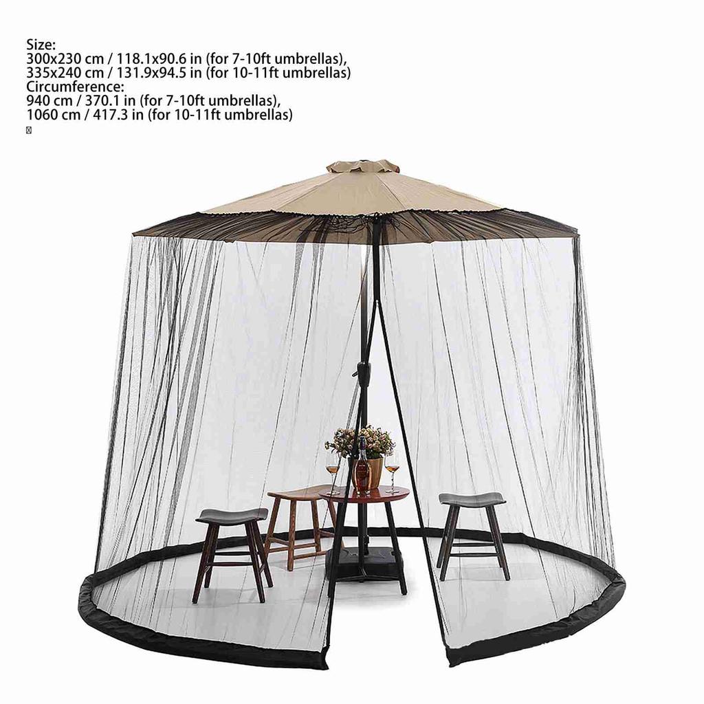 Outdoor Patio Umbrella Screen Mosquito Netting for Patio Porch   Water Pipe Mosquito Net for 7 11ft Umbrellas Patio