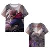 Satoru Gojo Japanese Anime Jujutsu Kaisen T-Shirts 3D Printed Summer Quick Dry Round Neck Short Sleeves for Men Polyester Do Not Fade