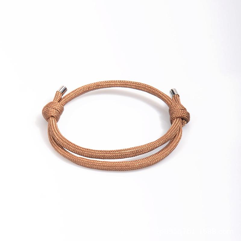 Rope Woven Bracelet for Men Adjustable Fashion Versatile Simple Paracord