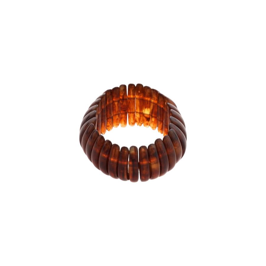 Iridescent Acrylic Semicircle Elastic Bracelet - Fresh & Sweet High-End Women's Jewelry 2025.